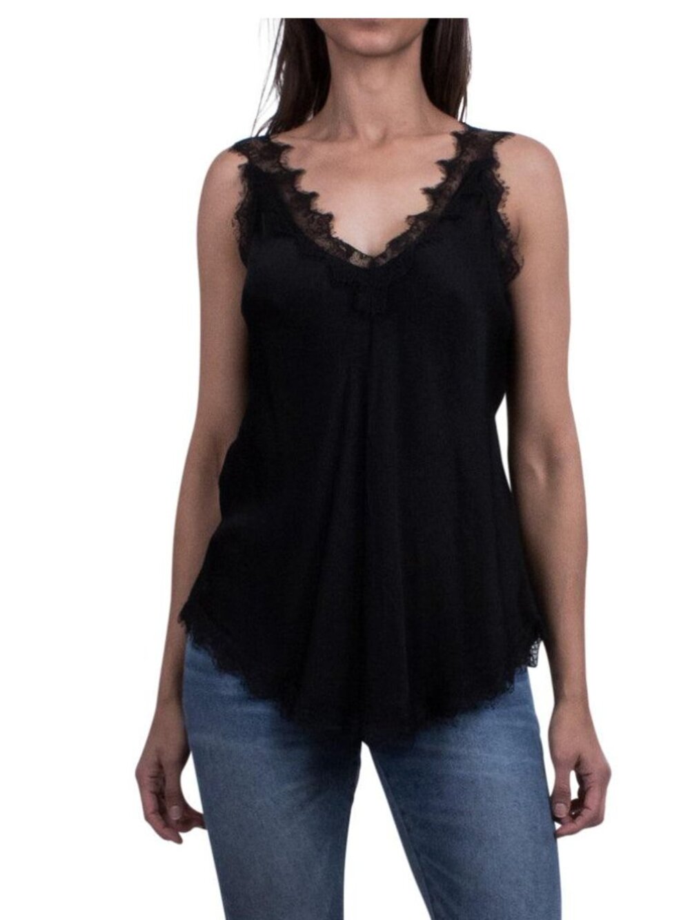 GIGI MODA DEMI CAMI LACE IN BLACK O/S